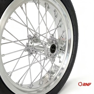 Nouvel ensemble de roues <span class=keywords><strong>semi</strong></span>-<span class=keywords><strong>slick</strong></span> pour Supermoto, pneus avec carcasse, moyeu CNC, jantes en alliage 110/70-17 140/70-17 pour vélos électriques SurRon Ultra Bee - Product Image 2