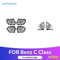 Kit d'éclairage d'ambiance pour voiture KYNCHO pour Mercedes Classe C W206, lampe décorative pour voiture, éclairage intérieur automobile, écran et commande par application