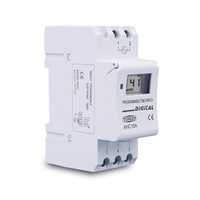 Minuteur numérique programmable hebdomadaire monophasé sur rail DIN TOMZN, contrôle par relais, AC 220V 230V 12V 24V 48V 16A D843