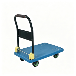 Folding Dolly <b>Cart</b>, Heavy Duty Platform Truck with Swivel <b>Wheels</b>, Collapsible Flatbed Hand <b>Cart</b> for Moving, Office, Workshop - Product Image 6