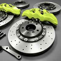 8-Kolben-Bremssattel 390x36mm Carbon-Keramik-Bremsscheiben Großes Bremsen-Upgrade-Kit für BMW X5 X6 X7 M5 M8 G05 G06 G07
