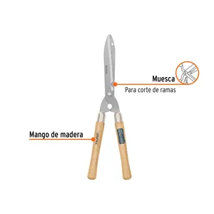 Truper classico 55 cm forbici da giardino industriale Bypass di potatura cesoie con manici in legno piegatura manuale in acciaio materiale plastico - Product Image 2