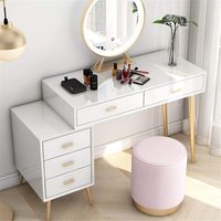 Vente en gros personnalisation miroir de maquillage vanité bureau pas cher salon de coiffure miroir station miroir éclairé vanité bureau