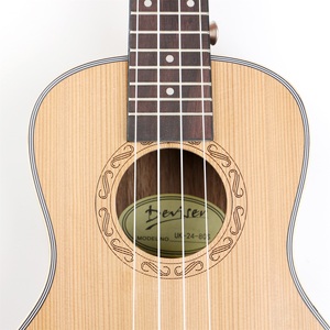 Ukulele Soprano, Concerto e Tenore in Cedro Massiccio con Corde in Nylon, Strumento Musicale - Product Image 5