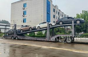 Semi-remorque porte-voitures double étage en acier à 2 essieux, 6 à 10 unités, la plus vendue à prix réduit pour le <span class=keywords><strong>transport</strong></span> routier - Product Image 4