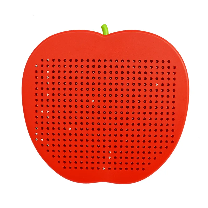 Hot Selling Nieuwe Kleuterscholen Educatieve Kids Mini Ronde Magneet Tablet Uitwisbaar Herbruikbaar Schrijfblok Apple Magnetisch Kralenbord