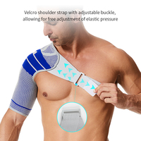 Protector de Hombro Deportivo Profesional 3D Tejido, Transpirable, Suave, Antideslizante, Ligero, de Alta Compresión, para Gimnasio y Running