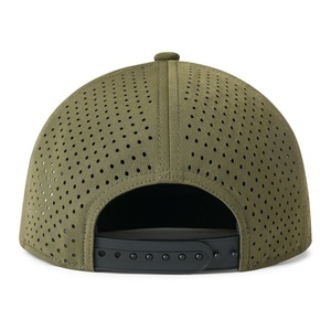 Promotional Outdoor Sporty Solid <b>Men</b> <b>Flat</b> Brim Adjustable Performance Cotton Twill Common Laser Perforated Baseball <b>Cap</b> - Product Image 5