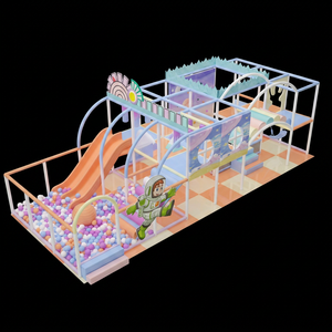 <b>Indoor</b> Playground TG57 Commercial Use Soft Play Set with Ball Pool <b>Slide</b> and Space Theme for Kids Playground - Product Image 1