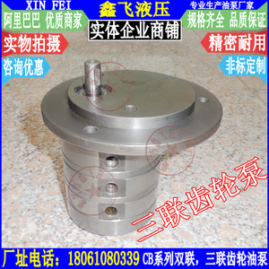 Pompe à huile à triple engrenage CB-B3TF Pompe à triple engrenage CB-B2TF Pompe de lubrification hydraulique - Product Image 1