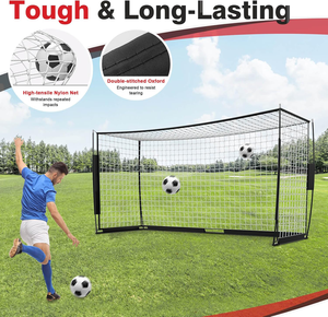 Porterí<span class=keywords><strong>a</strong></span> de Fútbol Portátil de 12x6 pies, Porterí<span class=keywords><strong>a</strong></span> de Fútbol Desmontable con Red para Entrenamiento en el Patio Trasero, con Bolsa de Transporte y Conos de Entrenamiento - Product Image 5