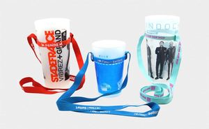 Lanière de cou réglable personnalisée et réutilisable pour porte-gobelet/bouteille, idéale pour festivals et événements - Product Image 4