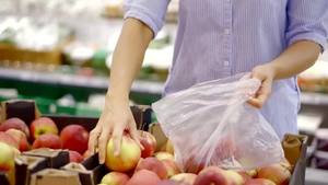HC Manufacture <b>Plastic</b> <b>Clear</b> Flat Food Produce <b>Bag</b> on Roll for Fruits Vegetable - Product Image 2