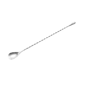 Teardrop Bar <b>Spoon</b> 304 Stainless Steel Fine Threaded Cocktail Stirring <b>Spoon</b> Durable Mixing <b>Spoon</b> For Bartending - Product Image 4