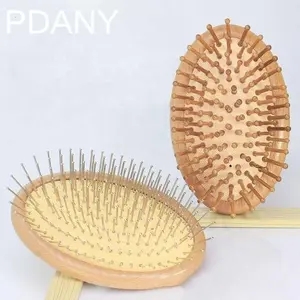 PDANY all'ingrosso di legno pettine massaggiatore di legno ovale pettine per capelli produttori per donne ragazza