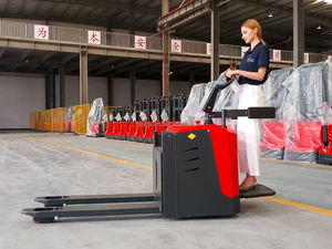 Bateria De Lítio 1500kg Caminhão De Paletes Elétrico Pequenos Caminhões Elétricos Mini Walkie Push Empilhadeira Portátil Veículo De Manuseio De Armazém - Product Image 5