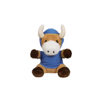 2025 nouveau taureau en peluche doux adorable mignon vache jouet en peluche avec t-shirt personnalisé
