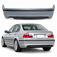 Bumper Belakang Gaya M-Tech M Sport untuk BMW E46 Seri 3 Sedan 1998-2005 PP Plastik Body Kit Diffuser Mobil