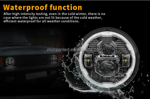 Faro LED <span class=keywords><strong>E24</strong></span> DOT de 7 Pulgadas para Suzuki, para Land Rover Defender 90/110 1983-1991, Defender 200 Tdi 300 Tdi, para Motocicleta, Lámpara de 7 Pulgadas - Product Image 4