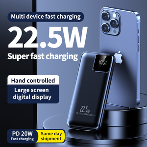 Batería Externa Original de 20000mAh con Panel Solar de 20W, Cargador de Teléfono, Componentes Electrónicos IC Originales, Tipo Portátil - Product Image 2