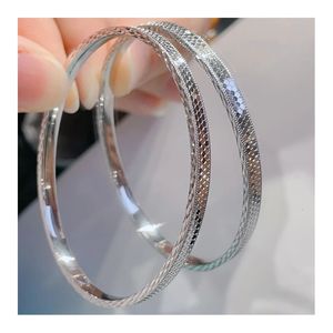 Xinfly Fashion Fine Jewelry Platinum Pure Gold PT950 Fish Scale Shape <b>Bangle</b> Wholesale <b>Bangles</b> <b>Bracelet</b> Custom - Product Image 1
