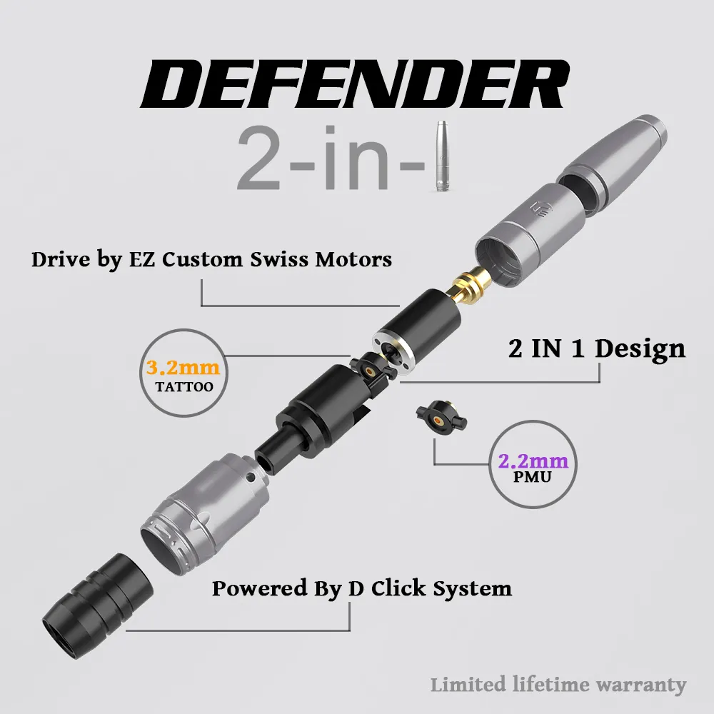 Ez Defender 2 In 1 Permanente Make-Up Tattoo Apparaat