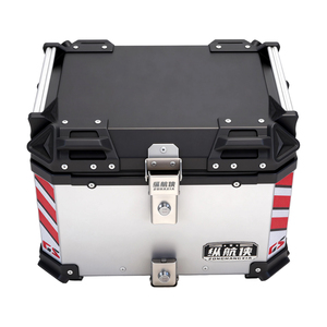 ארגז אחורי לאופנוע 45 ליטר מסגסוגת אלומיניום פרימיום, עמיד וניתן לנעילה, לאחסון, לרכיבה על אופנוע/קטנוע, טיולים ופעילויות חוץ - Product Image 5