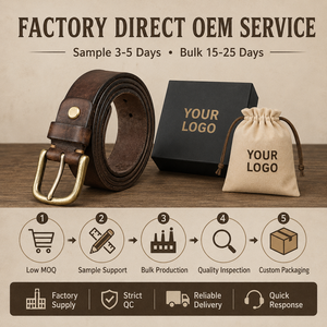 Factory Custom Logo 4mm Thick <strong>Vintage</strong> Luxury Full Grain Cowhide Men's Genuine Leather <strong>Belt</strong> With Solid Brass Buckle - Product Image 6