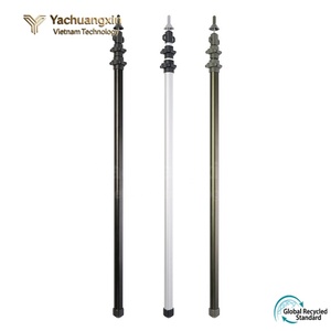 Tige télescopique en alliage d'aluminium à bouton unique pour auvent extérieur, tige de support robuste pour tente, tige télescopique pour auvent de camping - Product Image 4
