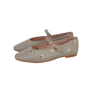 <span class=keywords><strong>Scarpe</strong></span> Basse Personalizzate da Donna in Vera Pelle Marrone Chiaro, <span class=keywords><strong>Scarpe</strong></span> Casual <span class=keywords><strong>con</strong></span> <span class=keywords><strong>Fibbia</strong></span> per Bambine e Ragazze - Product Image 2