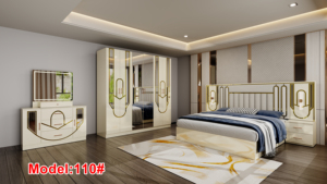 Ensemble de meubles de <span class=keywords><strong>chambre</strong></span> à coucher au design moderne, ensemble complet pour <span class=keywords><strong>chambre</strong></span>, comprenant armoire, table de chevet et coiffeuse, vente en gros directe usine - Product Image 3