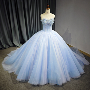 Jancember 6714 Crystal sin mangas Diamond Evening Empire Vestidos con flor - Product Image 3