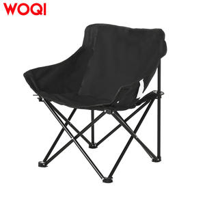 เก้าอี้พับ Woqi Moon ขนาด 61x54x66 ซม. เก้าอี้ชายหาดอลูมิเนียมพับได้ เก้าอี้แคมป์ปิ้งกลางแจ้ง สีดำ ขนาดกะทัดรัด น้ำหนักเบา - Product Image 5