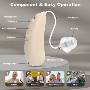 Audífono Recargable RIC (Receptor en el Canal) para Personas Mayores y Adultos con Cancelación de Ruido, Audífono Digital Potente - Product Image 2