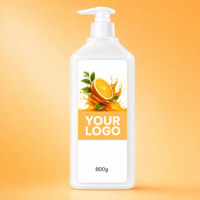 Liquide vaisselle écologique à l'orange, marque privée, élimination rapide de la graisse, détergent de cuisine personnalisé OEM, directement de l'usine