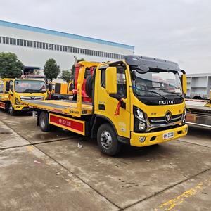 Camion de remorquage à barrière manuelle à fond plat Foton 4x4, vente chaude, nouveau véhicule diesel, <span class=keywords><strong>prix</strong></span> bas, camion de sauvetage - Product Image 1