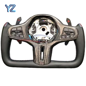 Volant sport LED en fibre de carbone YZ pour <span class=keywords><strong>BMW</strong></span> 530 528 540i 740 328i <span class=keywords><strong>320i</strong></span> 335i F01 F02 F10 F30 F31 M2 M3 M4 M5 G30 E63 - Product Image 3