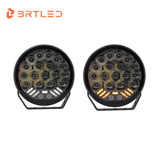 Luz de Conducción LED de 9 Pulgadas, Doble Color Blanco y Ámbar, Luz de Posición, Accesorios Todoterreno para Camiones, Autos y <span class=keywords><strong>4x4</strong></span> - Product Image 2