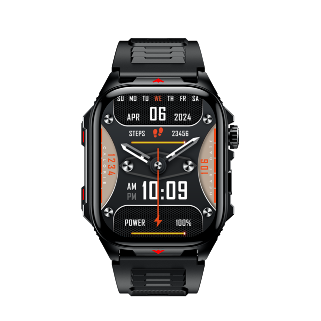 2025 Newest Outdoor Sports Smart Watch HW82 HD 2.01 Inch Large Screen 3ATM Deep Waterproof Flashlight Fitness Tracker Smartwatch