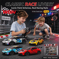 WGNRC PO4302 1/43 Modèle de voiture RC miniature de qualité hobby, Voiture de course RC miniature de bureau, Voiture RC miniature de poche, Voiture RC miniature légère haute vitesse