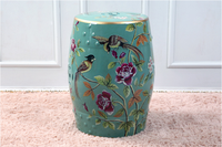 Design chinois traditionnel porcelaine tambour tabouret en céramique salon chambre Hall jardin extérieur décor à la maison fleur oiseau motif
