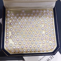 Perles naturelles de 5 à 7 mm de taille avec un lustre parfait, perles d'eau douce rondes, perles naturelles en vrac