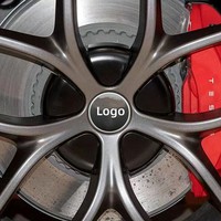 Autocollants noirs et argentés pour centre de roue de voiture Tcart 50/55/56/60/65/70/75/80/90 mm pour enjoliveurs de roue VW, badges, décalcomanies, accessoires