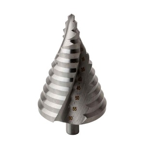 Spiral Flute <b>Step</b> <b>Drill</b> Bit 6-60Mm Wood Drilling Silver Finish - Product Image 4