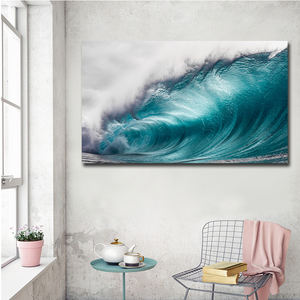 Toile de luxe <span class=keywords><strong>grande</strong></span> taille, <span class=keywords><strong>peinture</strong></span> de paysage ondulé, décoration murale - Product Image 4