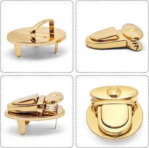 PCS Big Round Tuck Lock Purse With Light Gold Alloy Buckle <b>Fasteners</b> Duck Tongue <b>Snap</b> Closure Metal Hardware Clips For Handbag C - Product Image 3