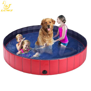 Piscina inflable para mascotas Lcwj de 120x30cm, bañera plegable para perros, para nadar y jugar al aire libre. - Product Image 3