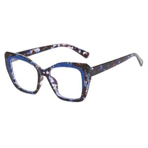 Wholesale 2024 Vintage Colorful Leopard Cat Eye Women TR90 Glasses Anti-Blue Light Optical <b>Eyeglasses</b> <b>Frames</b> - Product Image 3