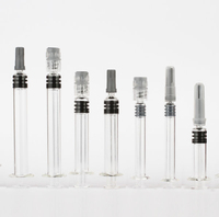 Seringue en verre borosilicaté pré-remplie et réutilisable avec Luer Lock