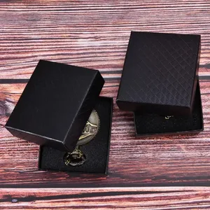 2024 Customizable Vintage Pocket Watch Gift Box Recyclable Sponge Pad Gold Foil Stamping Embossing Vanishing Printing Handlings